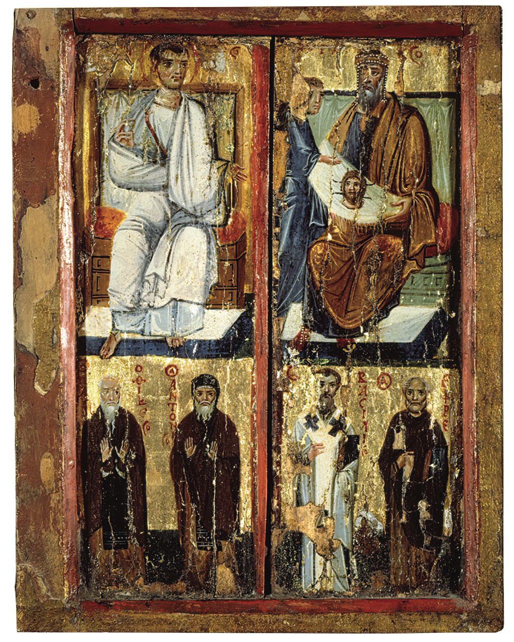 Scene From The Story Of King Abgar And Full body Saints St 